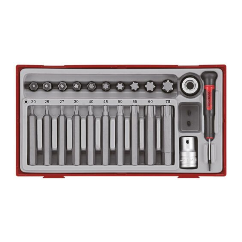 Teng TTTX23 TX Bit Socket Set, 23 Piece - 1/2in Drive
