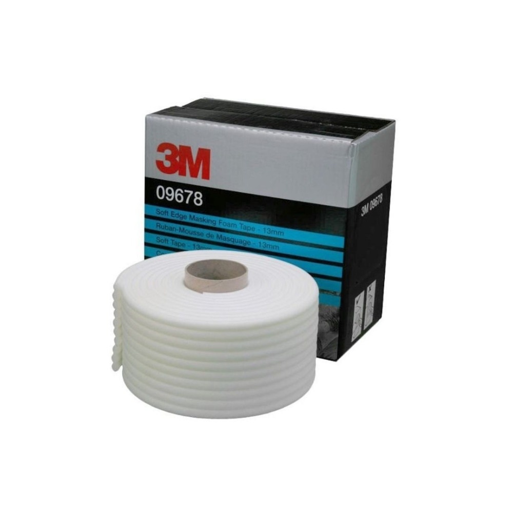 3M Soft Edge Foam Masking Tape, White, 13 mm x 50 m