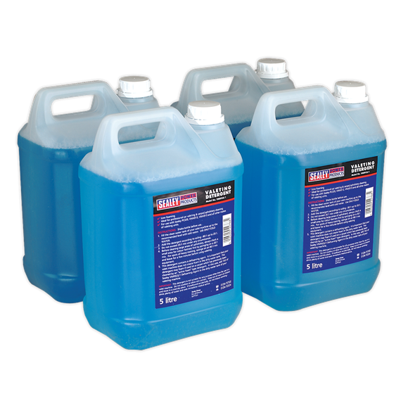 Sealey VMR925 Carpet/Upholstery Detergent 5L Pack of 4