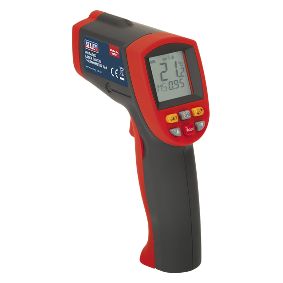 Sealey VS907 Infrared Laser Digital Thermometer 12:1