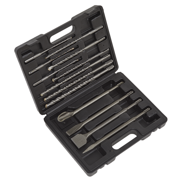 Sealey WDCS SDS Plus Drill Bit & Chisel Set 13pc