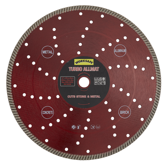 Sealey WDTA300 Turbo Allmat Diamond Blade Ø300 x Ø20mm