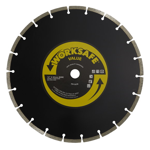 Sealey WDV300/20 Value Diamond Blade Ø300 x 20mm