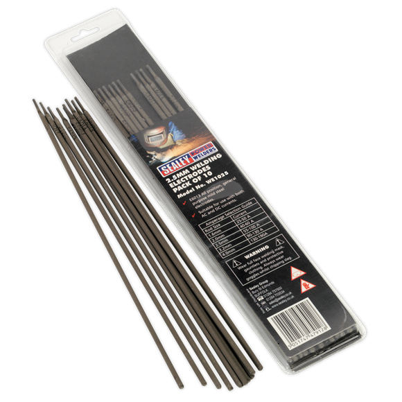 Sealey WE1025 Welding Electrode Ø2.5 x 300mm Pack of 10