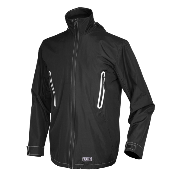 Sealey WPHJ02 Heated Rain Jacket 5V - Medium